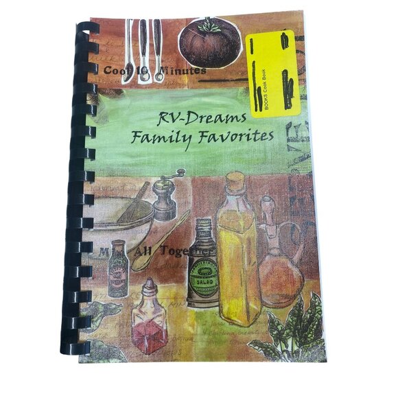RV-Dreams Family Favorites Cookbook Spiral-Bound 150 Pages - Picture 1 of 3
